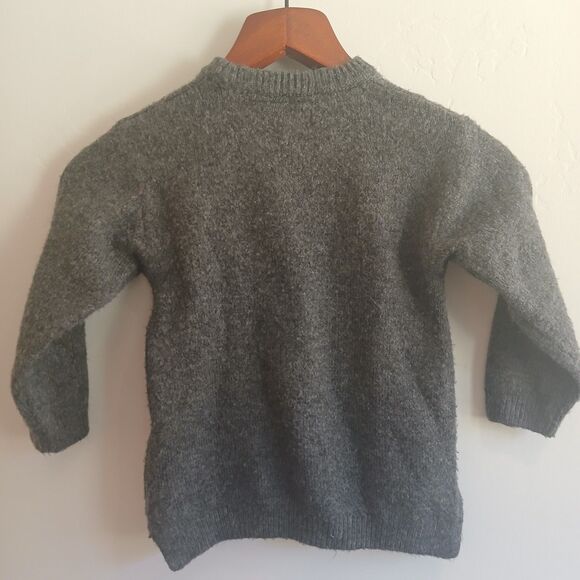 Zara Kids Knit Sweater Size 4-5 Years 110cm Gray Bunny - Picture 2 of 7